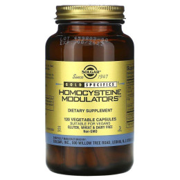 Модуляторы гомоцистеина (Homocysteine Modulators), Solgar, Gold Specifics, 120 вегетарианских капсул