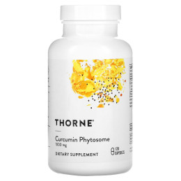 Фітосома куркуміну, Curcumin Phytosome, Thorne, 1000 мг, 120 капсул