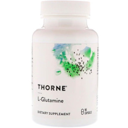 L- глютамін, L-Glutamine, Thorne, 90 капсул