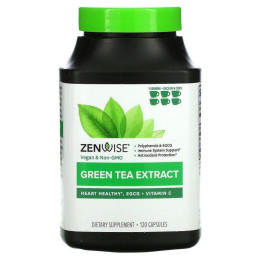 Зелений чай екстракт, Green Tea Extract, Zenwise Health, 120 капсул