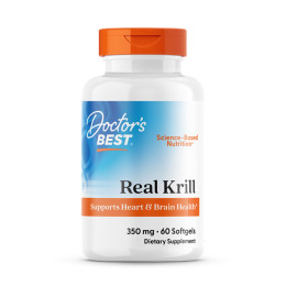 Олія криля, Real Krill, Doctor's Best, 350 мг, 60 гелевих капсул