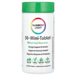 Мультивітаміни для дорослих віком від 50 років, 50+ Mini-Tablet™+, Rainbow Light, 180 міні таблеток