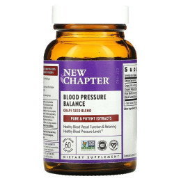 Поддержка артериального давления, Blood Pressure, New Chapter, 60 капсул