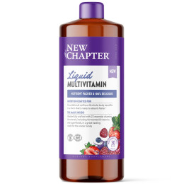 Мультивітаміни для всієї родини, Vegan Liquid Multivitamin for Whole Family, New Chapter, рідкі, веган, ягідний мікс, 887 мл