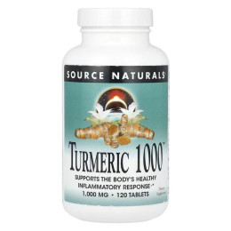 Куркума,Turmeric 1000, Source Naturals, 1000 мг, 120 таблеток