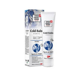 Бальзам охолоджуючий, Herbs Cold Balm Forte Sports & Joints, Swiss Energy, швейцарські трави, вітаміни, ментол, 75 мл