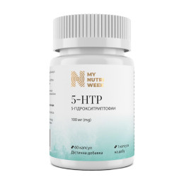 5-HTP (5-гідрокситриптофан), 5-HTP, My Nutri Week, 100 мг, 60 капсул
