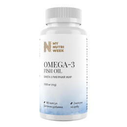 Омега-3 риб'ячий жир, Omega-3 Fish Oil, My Nutri Week, 180 капсул