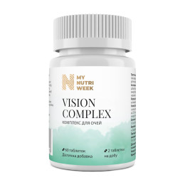 Комплекс для очей, Vision Complex, My Nutri Week, 60 таблеток