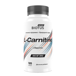L-карнітин, L-Carnitine, Biotus, 120 капсул