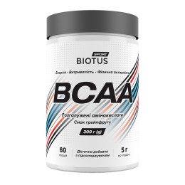 Амінокислоти BCAA, BCAA, Biotus, смак грейпфрута, 300 г