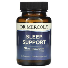 Поддержка сна, Sleep Support, Dr. Mercola, 10 мг, 30 капсул