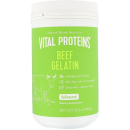 Желатин говяжий, Beef Gelatin, Vital Proteins, без вкуса, порошок, 465 г