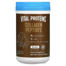 Пептиди колагену, Collagen Peptides, Vital Proteins, шоколад, порошок, 383 г