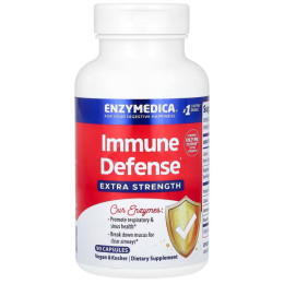 Зміцнення імунітету, Immune Defense, Enzymedica, з підвищеною силою дії, 90 капсул