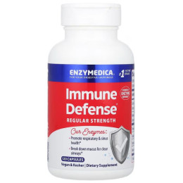 Защита иммунитета, Immune Defense, Regular Strength, Enzymedica, с протеолитическими ферментами, 120 капсул