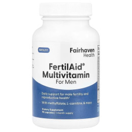 Репродуктивне здоров'я чоловіків, FertilAid Multivitamin for men, Fairhaven Health, мультивітаміни, 90 капсул