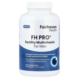 Репродуктивне здоров'я чоловіків, FH Pro for Men, Fairhaven Health, мультивітаміни, 180 капсул