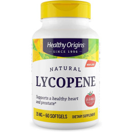 Лікопін, Natural Lycopene, Healthy Origins, 15 мг, 60 гелевих капсул