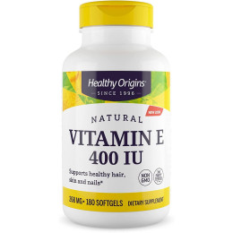 Вітамін Е, Vitamin E, Healthy Origins, 400 МО, 180 капсул