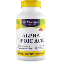 Альфа-ліпоєва кислота, Alpha Lipoic Acid, Healthy Origins, 300 мг, 150 капсул