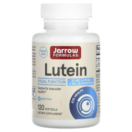 Лютеин, Lutein, Jarrow Formulas, 20 мг, 120 гелевых капсул