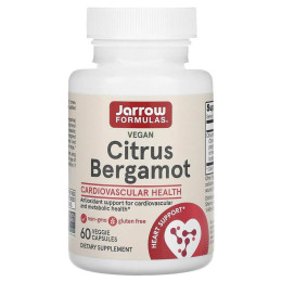 Бергамот, Citrus Bergamot, Jarrow Formulas, 500 мг, 60 рослинних капсул