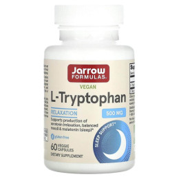 Триптофан (L-Tryptophan), Jarrow Formulas, 500 мг, 60 капсул