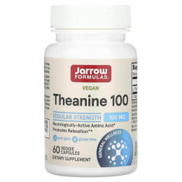 Теанін, Theanine, Jarrow Formulas, 100 мг, 60 капсул