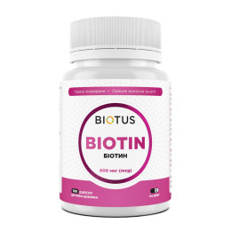 Біотин, Biotin, Biotus, 600 мкг, 100 таблеток