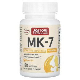 Вітамін К2, МК-7, Vitamin K2, Jarrow Formulas, 90 мкг, 120 м'яких капсул