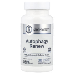 Формула довголіття, GeroProtect, Autophagy Renew, Life Extension, відновлення аутофагії, 30 вегетаріанських капсул