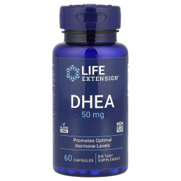 ДГЭА (дегидроэпиандростерон), DHEA, Life Extension, 50 мг, 60 капсул