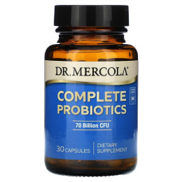 Пробіотики, Complete Probiotics, Dr. Mercola, 70 млрд КУО, комплекс для травної системи, 30 капсул
