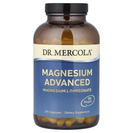 Магний L-треонат, Magnesium Advanced , Dr. Mercola, 270 капсул
