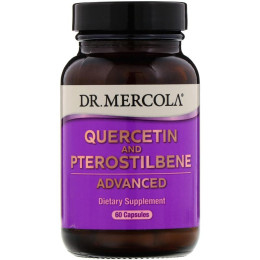 Кверцетин і птеростільбен, Quercetin and Pterostilbene, Dr. Mercola, 60 капсул