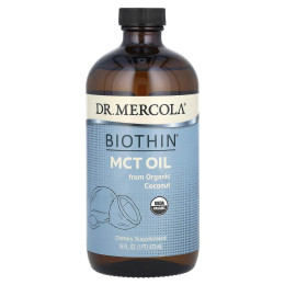 Масло MCT, Biothin, MCT Oil, Dr. Mercola, 473 мл
