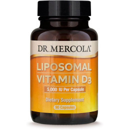 Вітамін D3 ліпосомальний, Liposomal Vitamin D3, Dr. Mercola, 5000 МО, 90 капсул