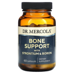 Поддержка костей, стронций и бор, Bone Support with Strontium and Boron, Dr. Mercola, 60 капсул