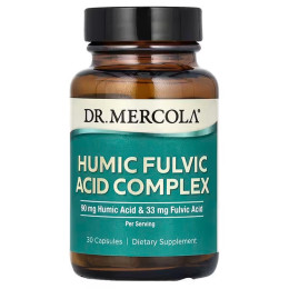 Гумінова та фульвова кислота, комплекс, Humic Fulvic Acid Complex, Dr. Mercola, 30 капсул