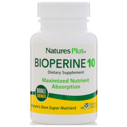 Біоперін, Bioperine, Nature's Plus, 10 мг, 90 капсул
