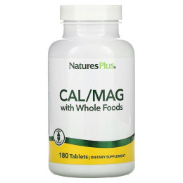 Кальцій Магній, Cal / Mag, Nature's Plus, Source of Life, 180 таблеток