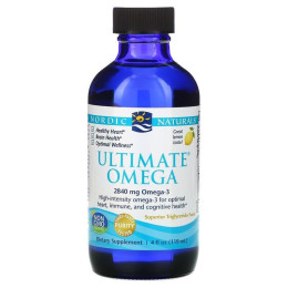 Концентрат рыбьего жира (лимон), Ultimate Omega, Nordic Naturals, 119 мл.