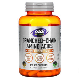 BCAA амінокислоти з розгалуженим ланцюгом, Amino Acids, Now Foods, Sports, 120 капсул