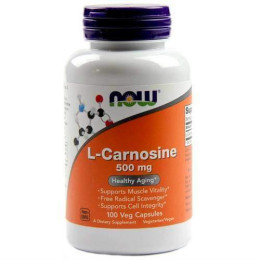 Карнозин, L-Carnosine, Now Foods, 500 мг, 100 вегетаріанських капсул