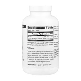 Calcium 200 mg - 100 tabs Source Naturals