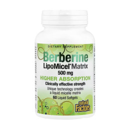 Berberine LipoMicel Matrix - 60 softgels Natural Factors