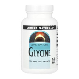Glycine 500 mg - 100 caps Source Naturals