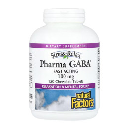 Stress-Relax® Pharma GABA® 100mg - 120 tabs Natural Factors