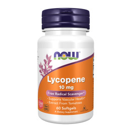 Lycopene 10 mg - 60 softgels Now Foods